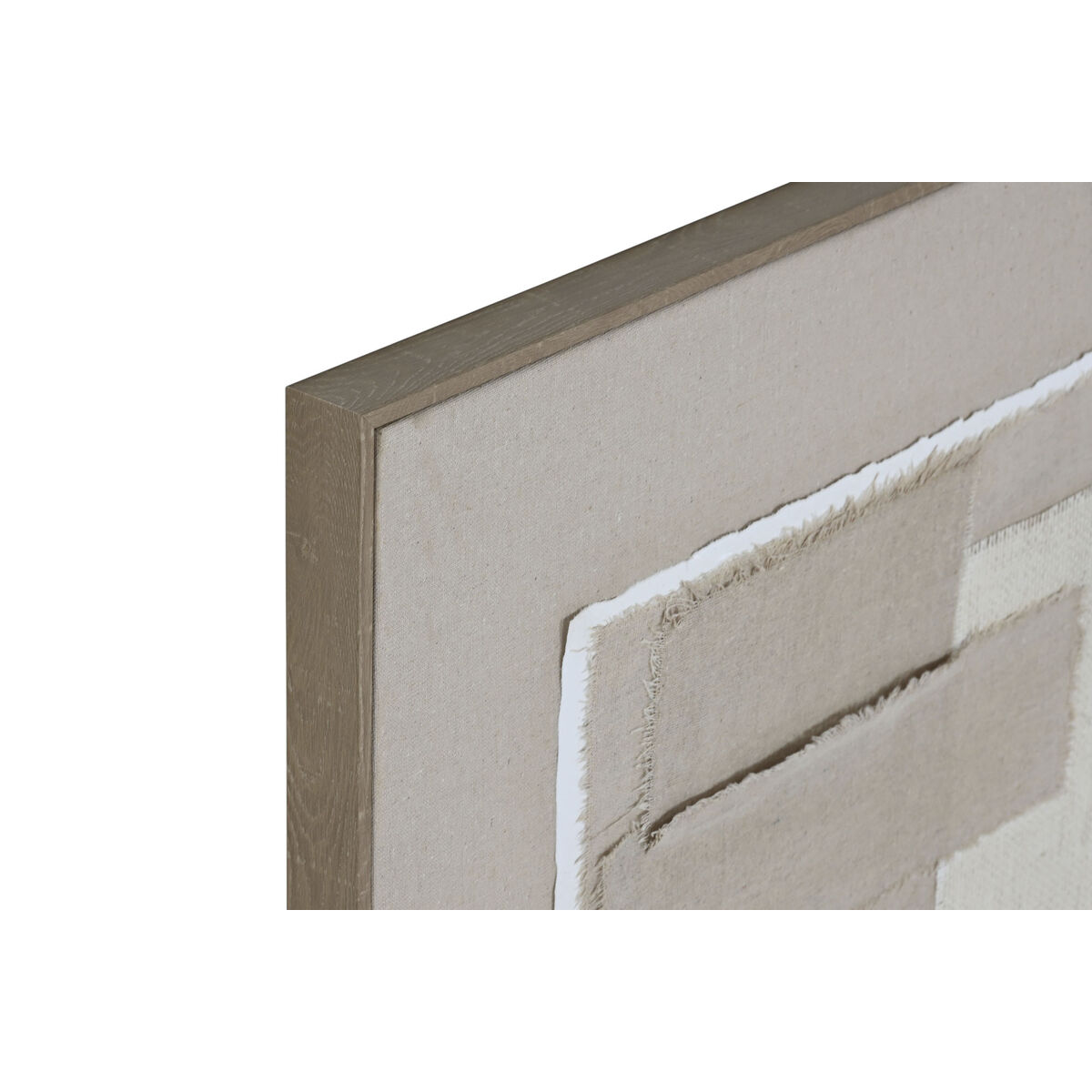 Tavla Home ESPRIT Brun Beige Jute polystyren Abstrakt Urban 62 x 3,2 x 62 cm (2 antal) - 2
