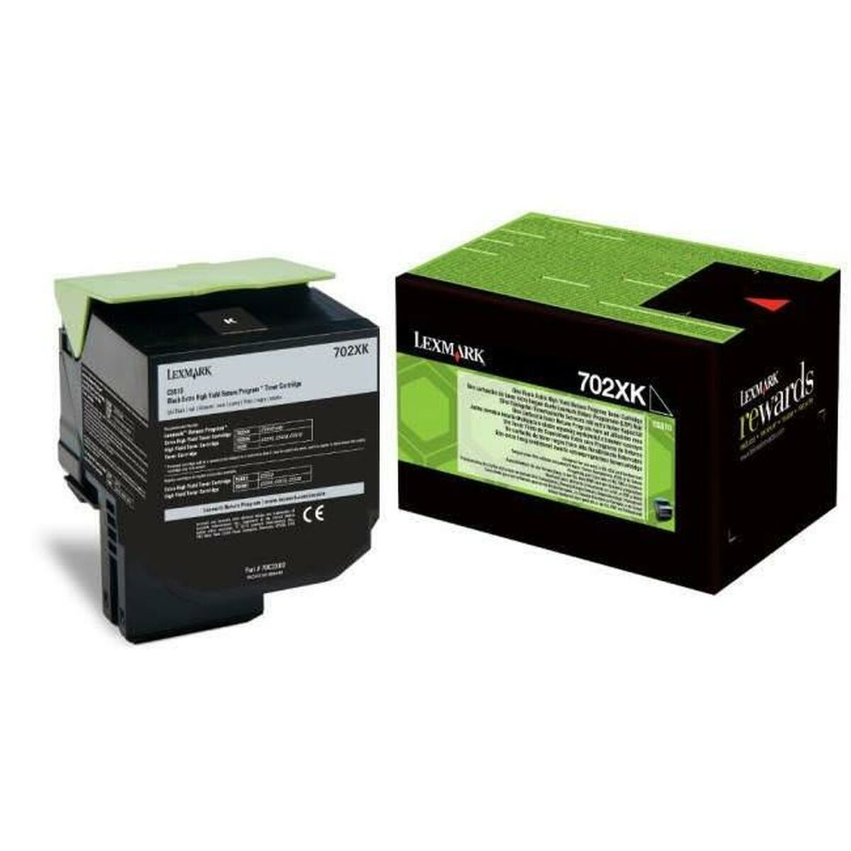 Toner Lexmark 702XK R Svart