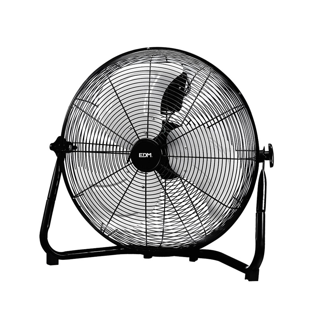Golvfläkt EDM 33935 Svart 100 W 110 W Ø 45 x 54 cm industriell