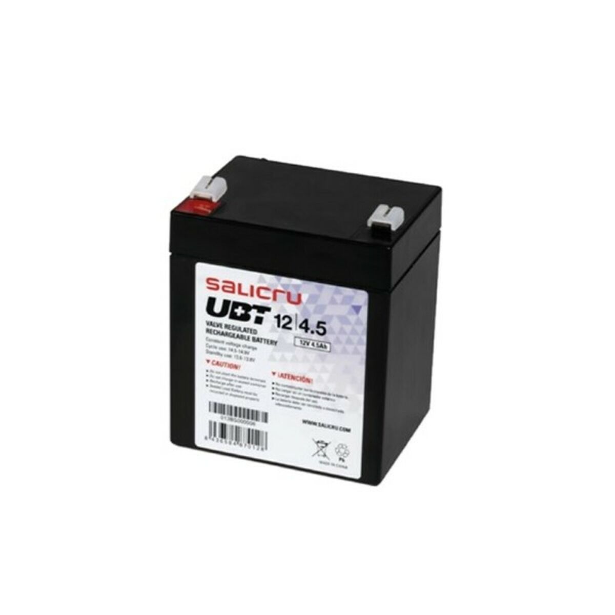Batteri till System för Avbrottsfri Strömförsörjning UPS Salicru UBT 12/4,5 VRLA 4.5 Ah 12 V