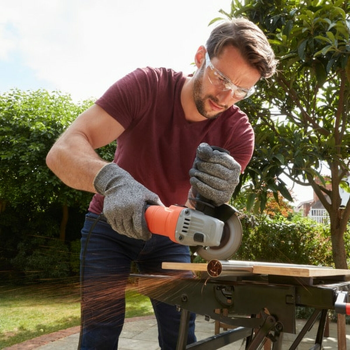 Vinkelslip Black & Decker BEG010 710 W 115 mm Mini - 9