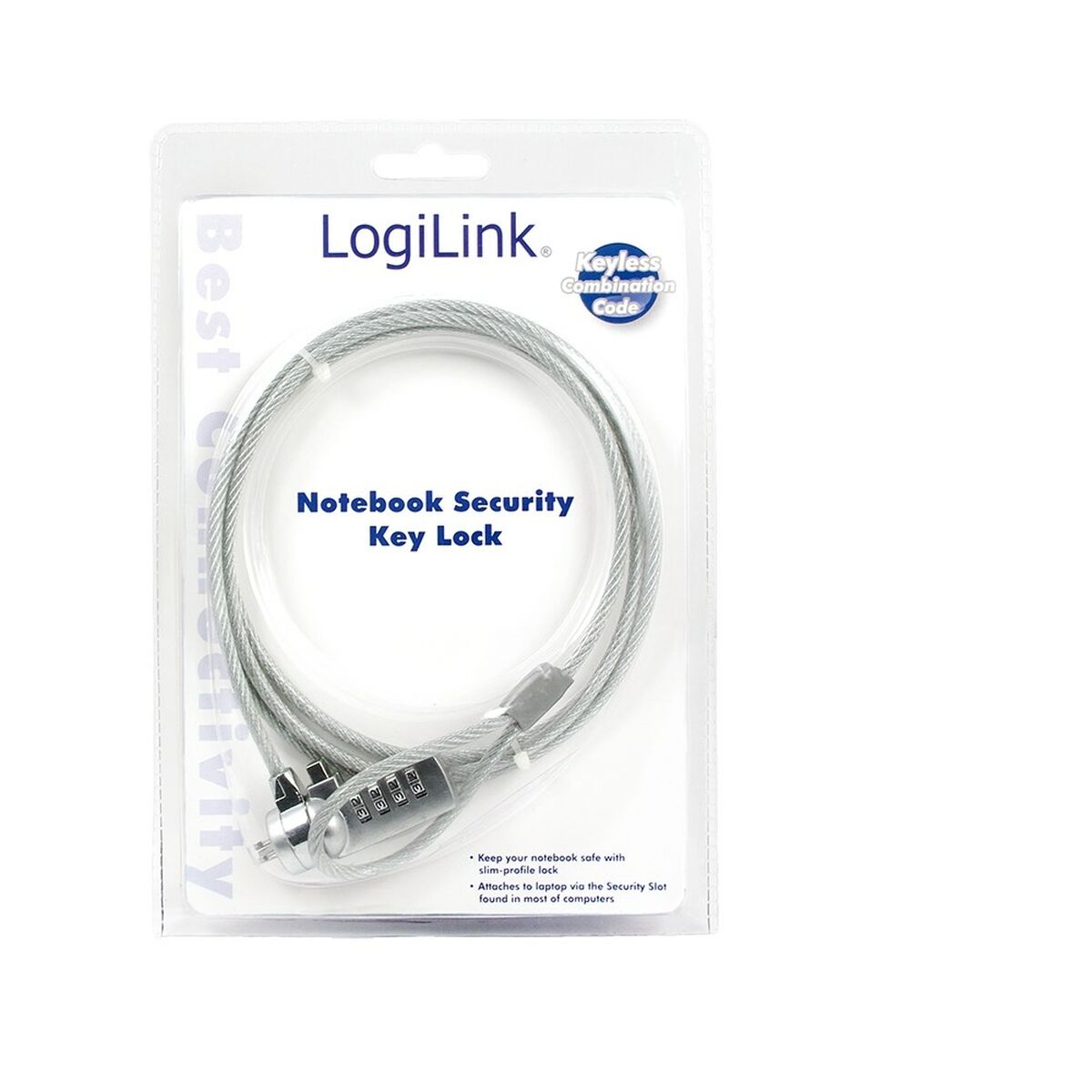 Säkerhetskabel LogiLink 1,5 m - 2
