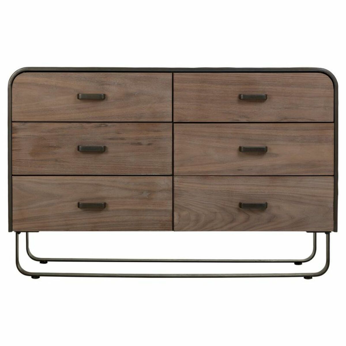 Kommod Alexandra House Living Brun Trä Järn Platta Granträ 40 x 78 x 120 cm - 2