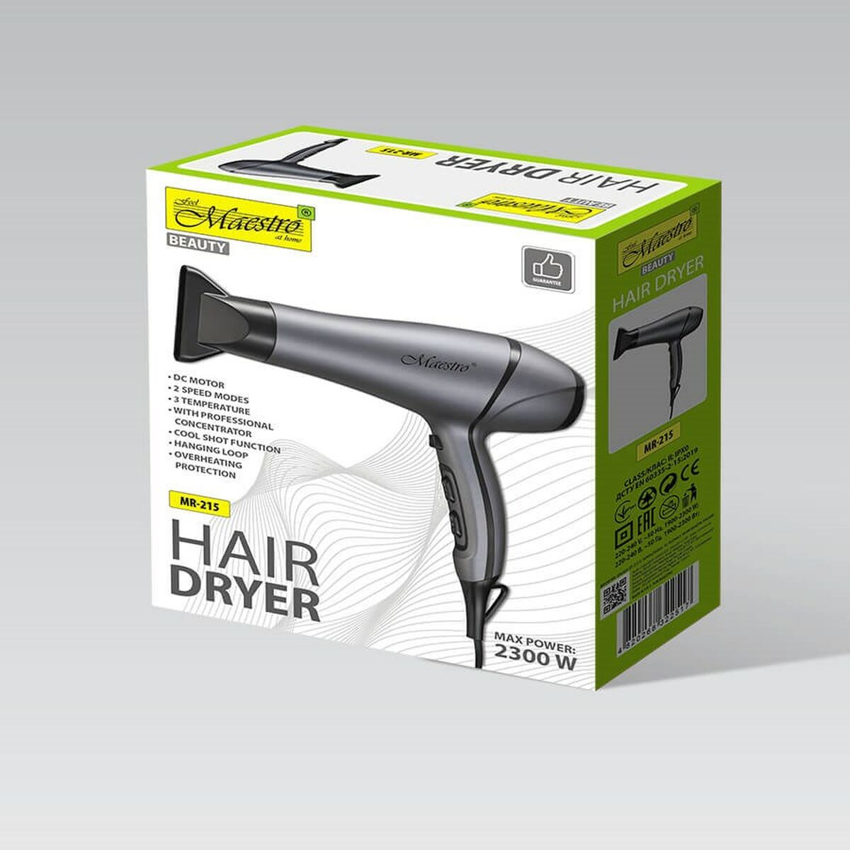 Hårtork Feel Maestro MR-215 Svart Grafit 2300 W - 3
