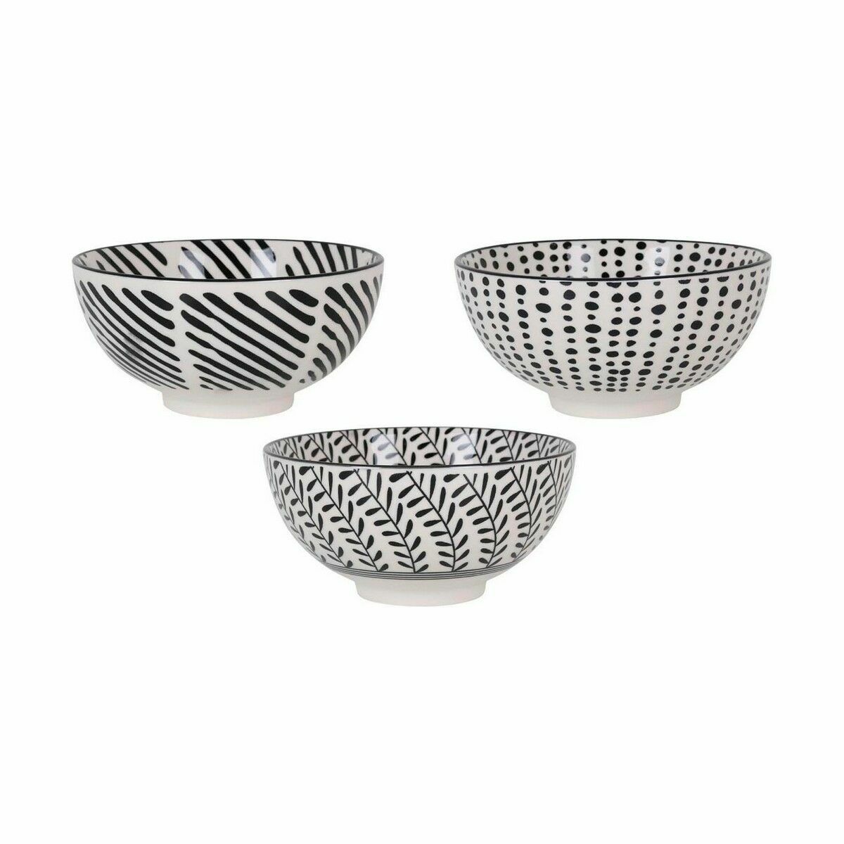 Snacksskål Alfares Nomi Svart ø 15,5 x 7,7 cm 15 x 7,3 cm (18 antal) - 4