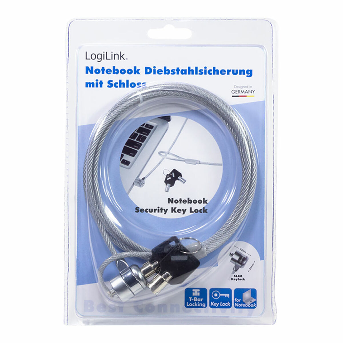 Stöldskyddskabel LogiLink 1,5 m Bärbar dator - 3