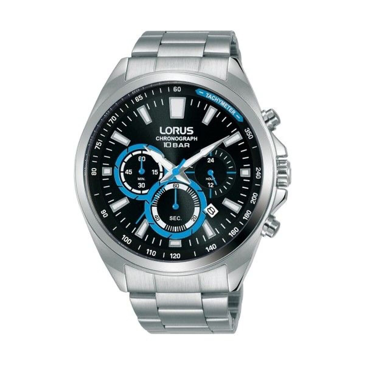 Herrklocka Lorus SPORTS Svart Silvrig (Ø 44 mm)