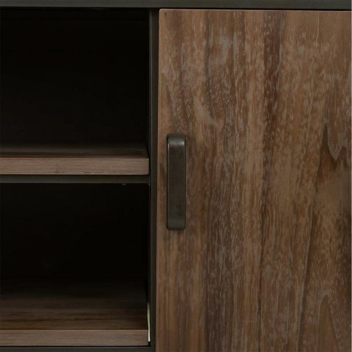 Flerfunktionslådor Alexandra House Living Brun Trä Järn Platta Granträ 42 x 58 x 150 cm - 7