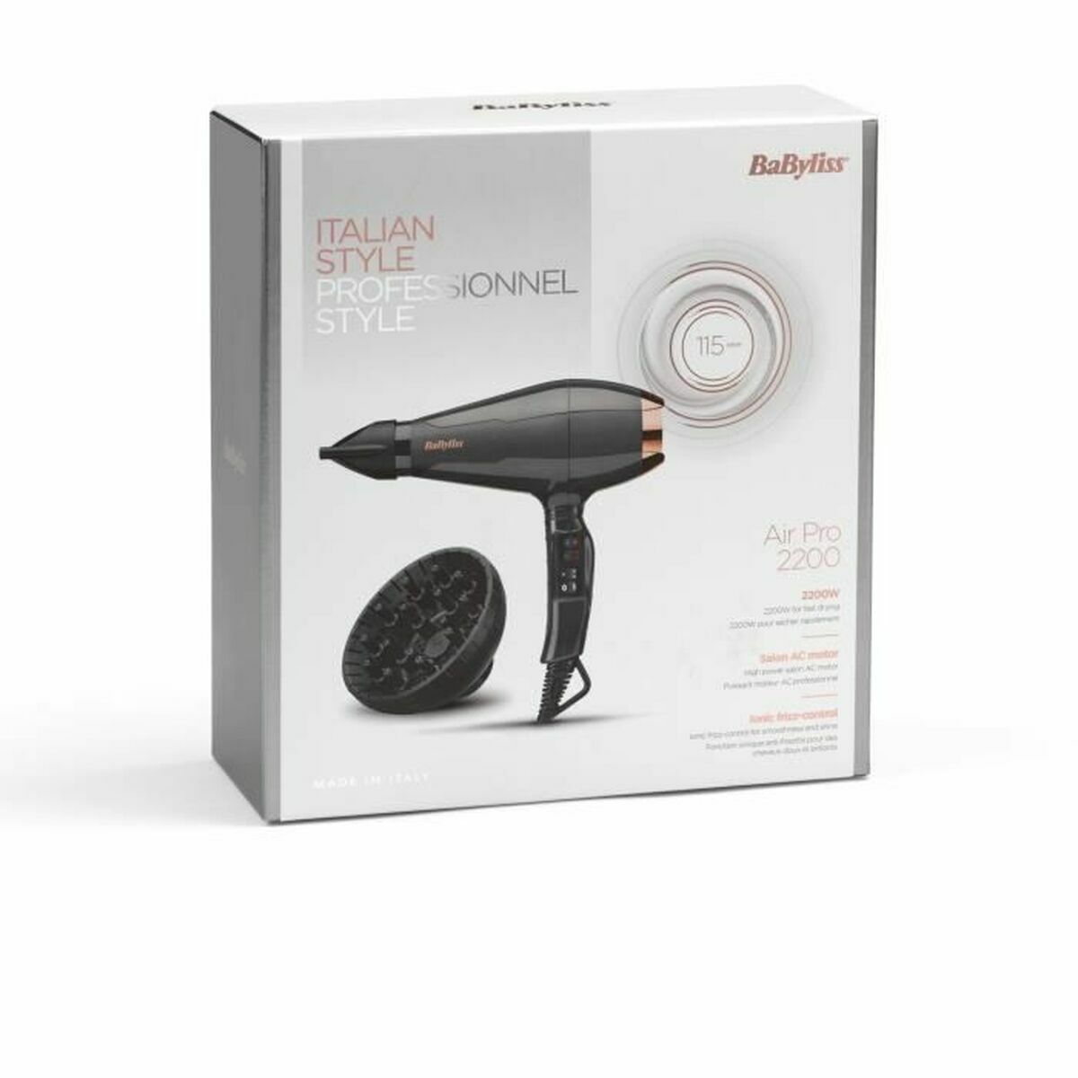 Hårtork Babyliss 6719DE Svart 2200 W - 4
