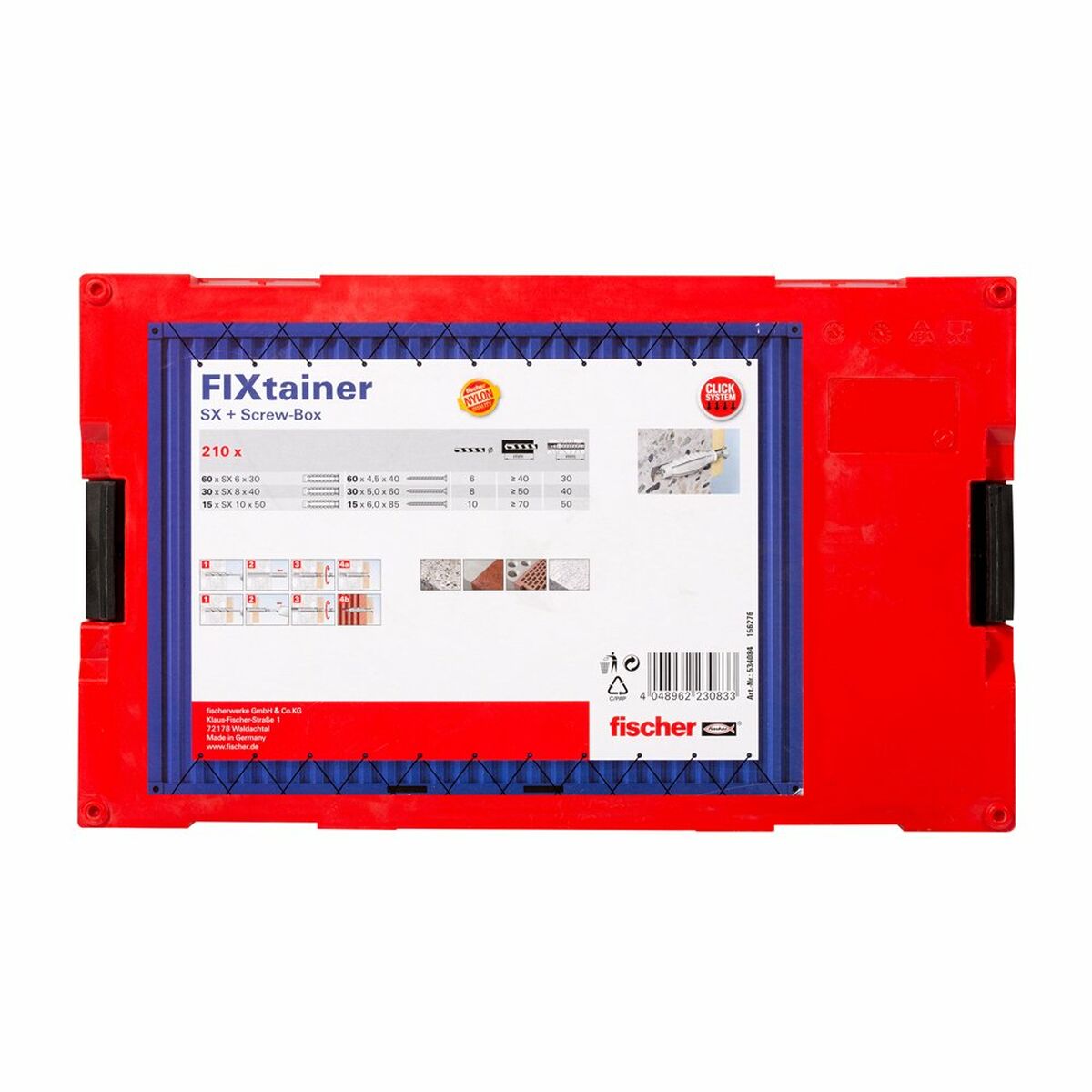 Pluggar och skruv Fischer Fixtainer - 6