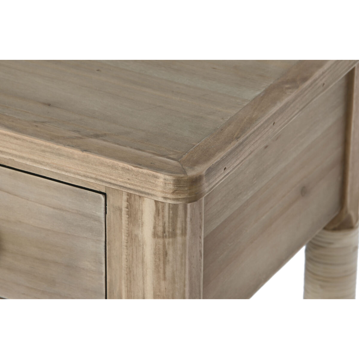 Nattduksbord Home ESPRIT Naturell Ljusbrun Snöre Gran 44 x 33 x 61,5 cm - 7