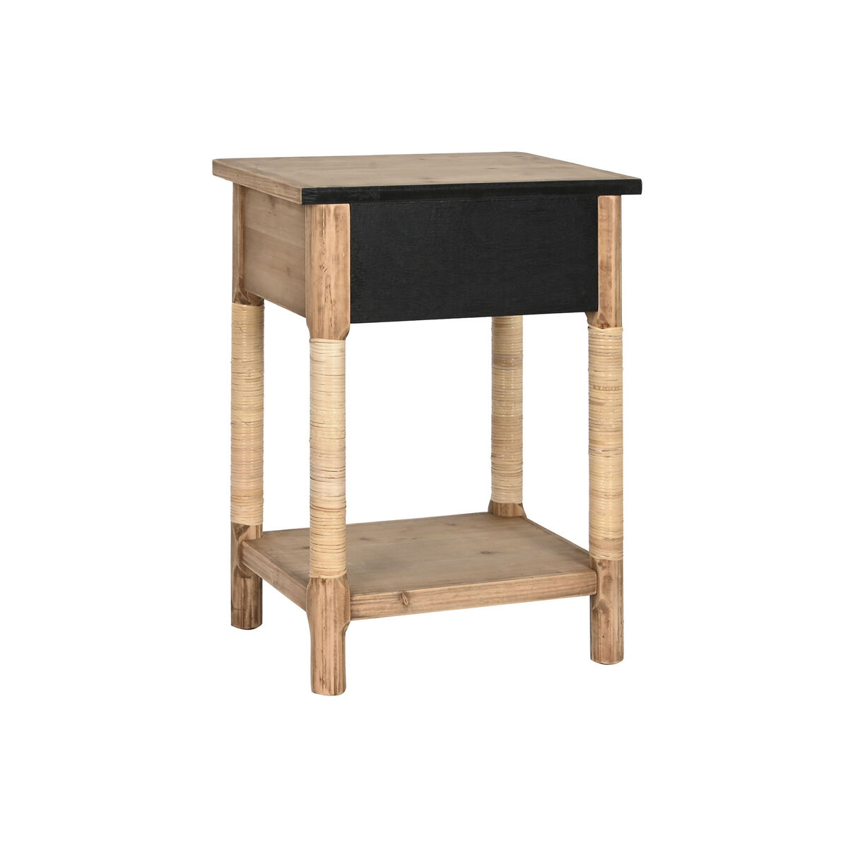 Nattduksbord Home ESPRIT Naturell Ljusbrun Snöre Gran 44 x 33 x 61,5 cm - 3