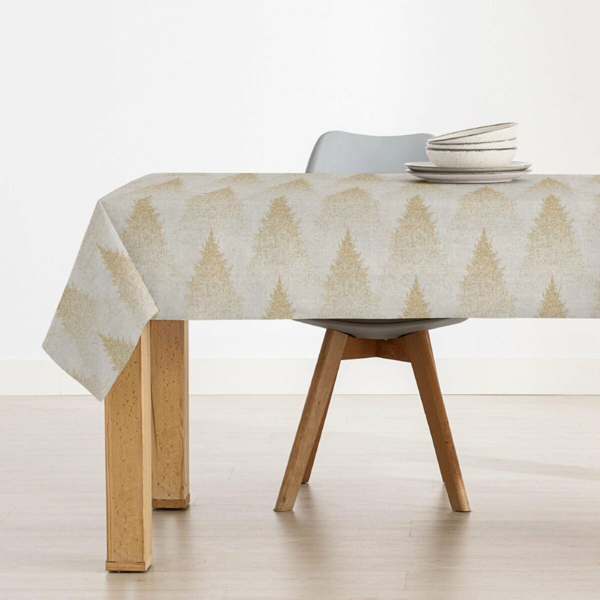 Fläckresistent bordsduk i harts Belum Merry Christmas Multicolour 150 x 150 cm - 4