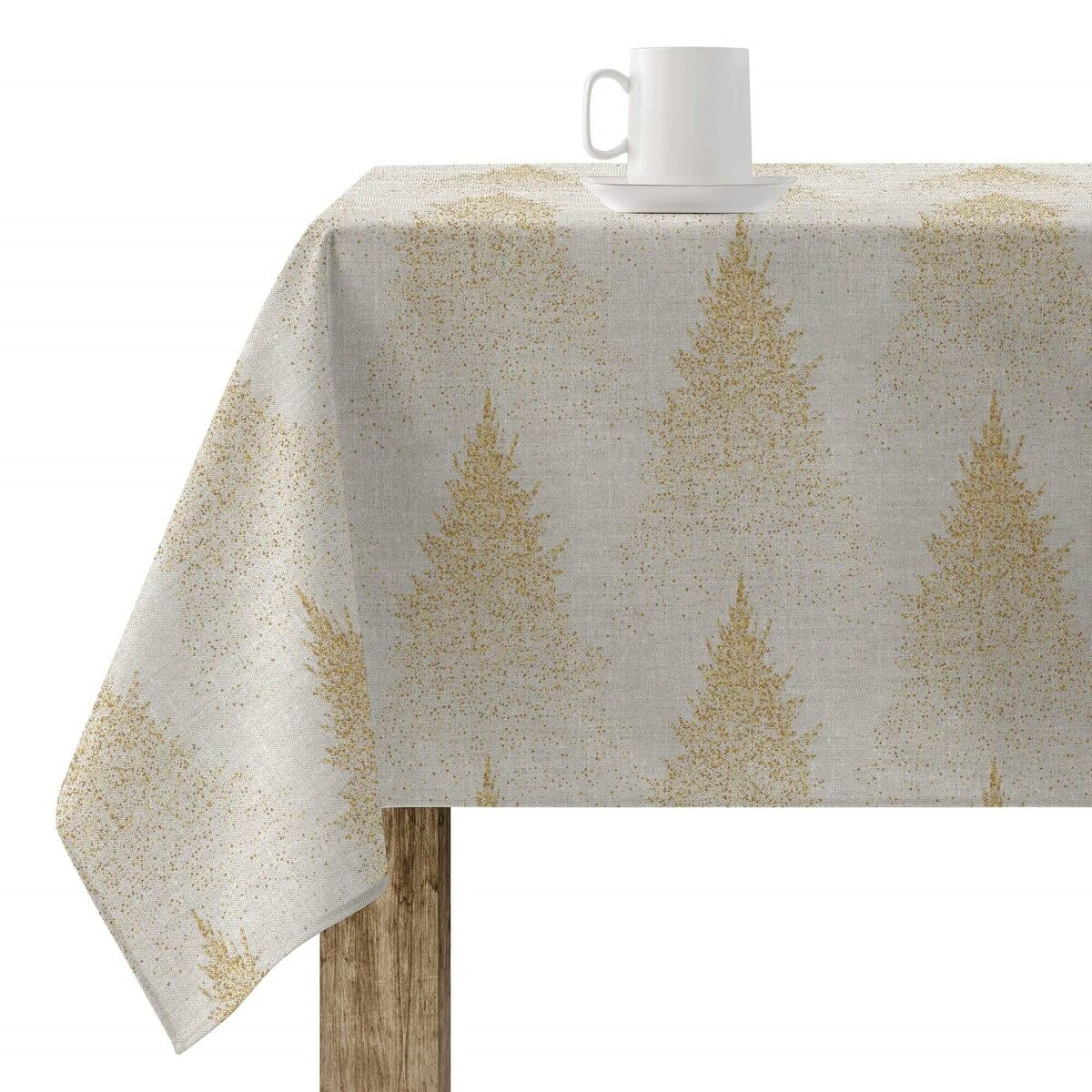 Fläckresistent bordsduk i harts Belum Merry Christmas Multicolour 150 x 150 cm