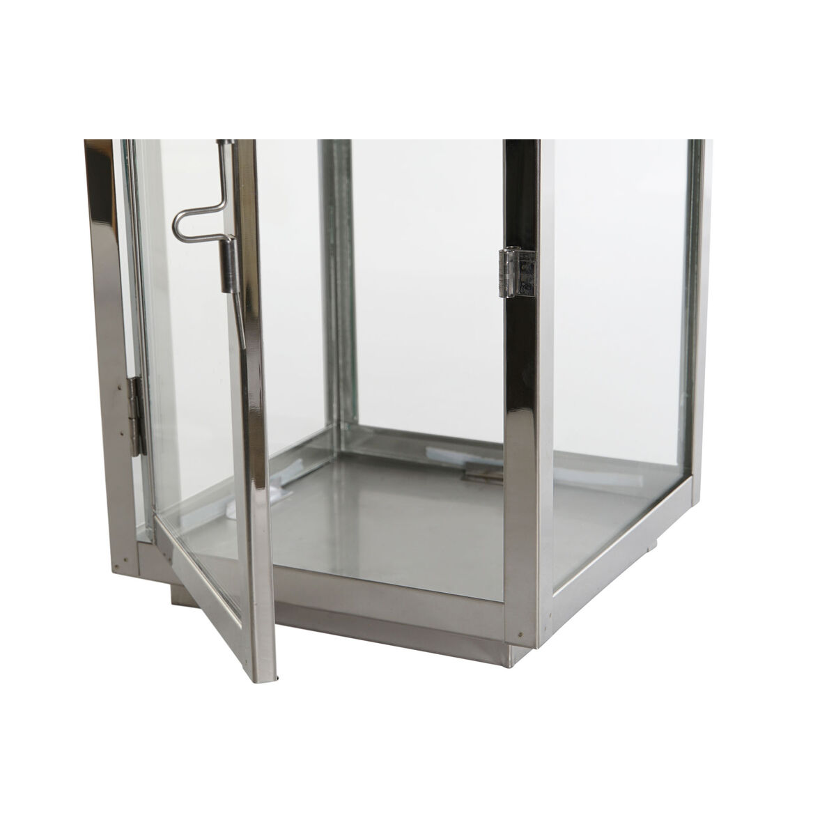 Lykta DKD Home Decor Gyllene Silvrig Aluminium Glas 14 x 14 x 35 cm (2 antal) - 2