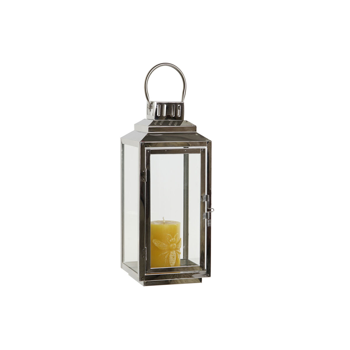 Lykta DKD Home Decor Gyllene Silvrig Aluminium Glas 14 x 14 x 35 cm (2 antal) - 3