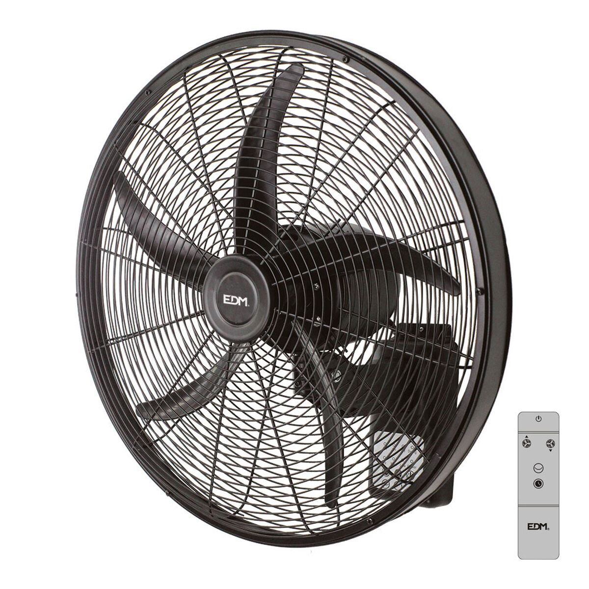 Väggfläkt EDM 33521 Svart 100 W Ø 45 cm