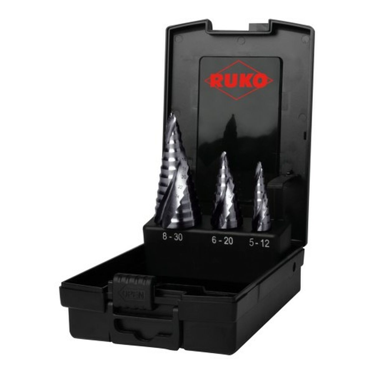 Spolset RUKO FLOWSTEP® Höghastighetsstål (HSS) Fall 3 Delar