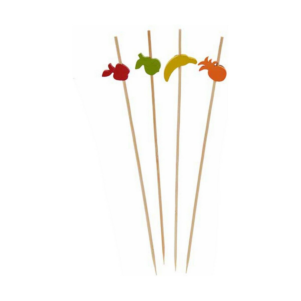 Set med grillspett för barbecue Kinvara Bambu Grillspett Dekorerad (24 antal) - 6