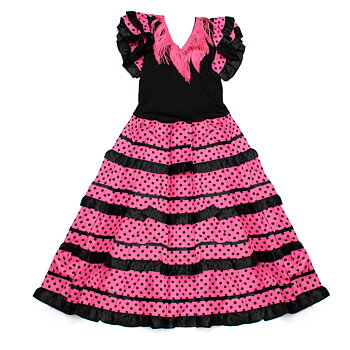 Klänning Flamenco VS-NPINK-LN12 12 år