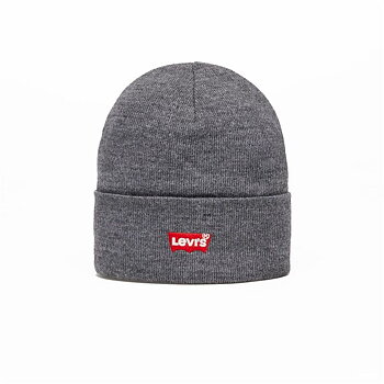 Sportmössa Levi's Batwing Embroidered Beanie Mörkgrå One size