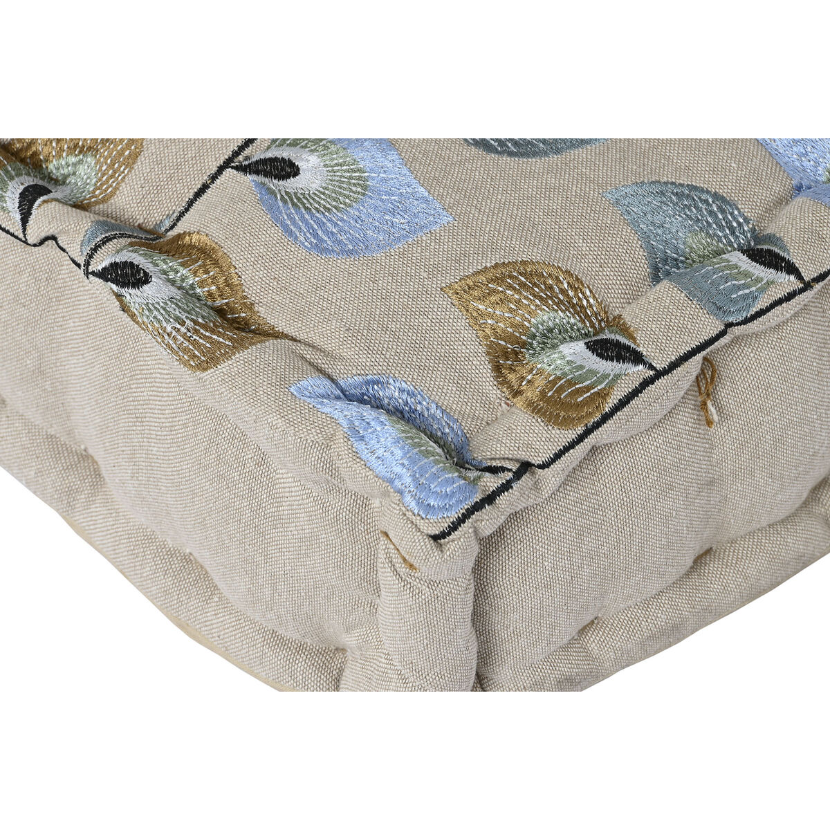 Trädgårdssoffa DKD Home Decor Blå Beige 155 x 76 x 65 cm 150 x 76 x 20 cm - 4