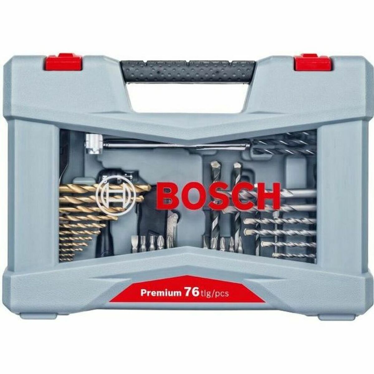 Spolset BOSCH 2608P00234 76 Delar Rostfritt stål Transportfodral - 3