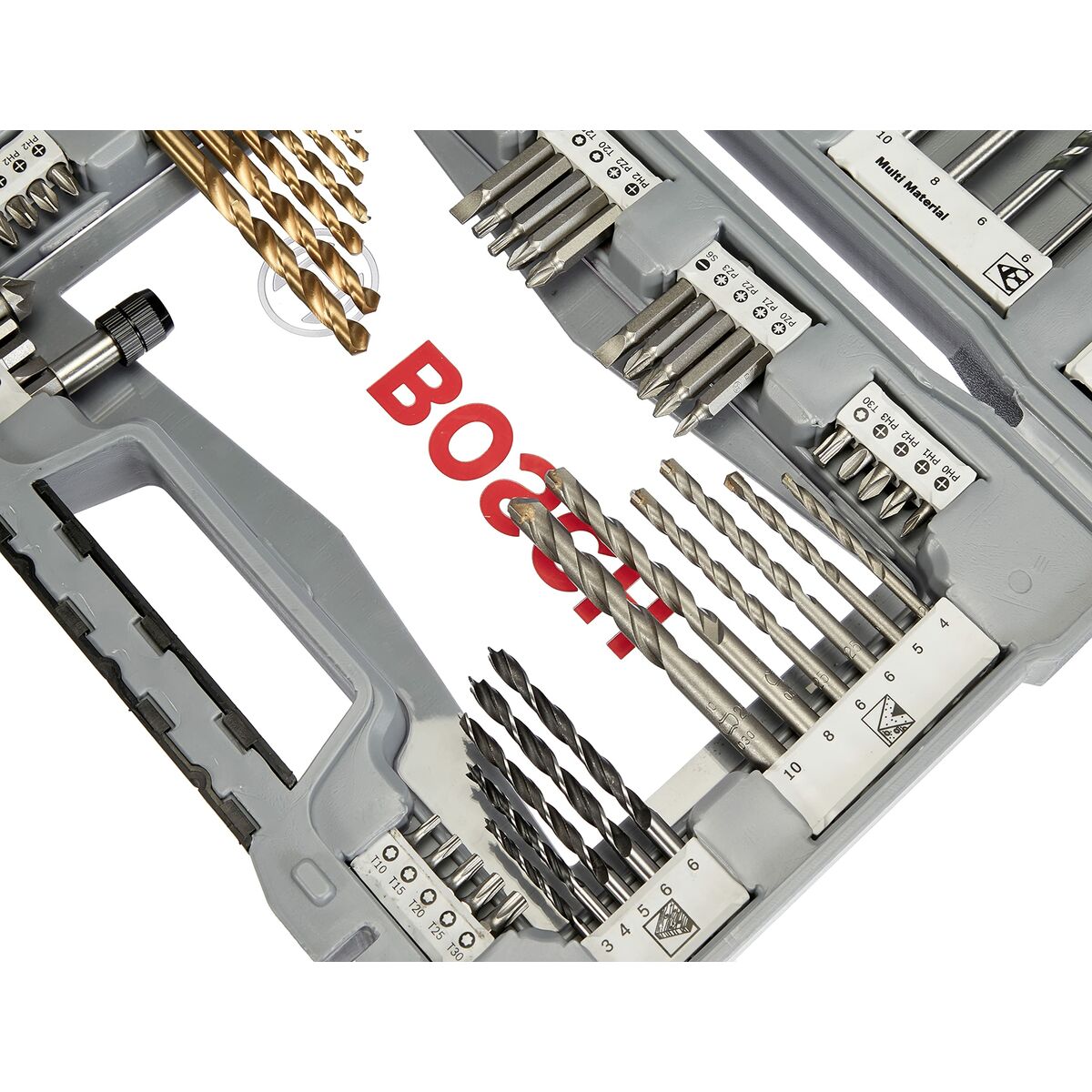 Spolset BOSCH 2608P00234 76 Delar Rostfritt stål Transportfodral - 7
