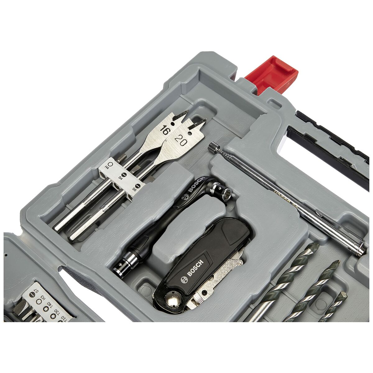 Spolset BOSCH 2608P00234 76 Delar Rostfritt stål Transportfodral - 8