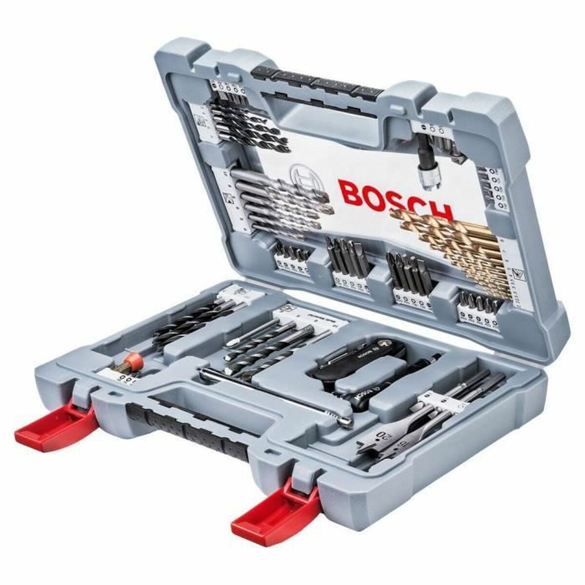 Spolset BOSCH 2608P00234 76 Delar Rostfritt stål Transportfodral - 10