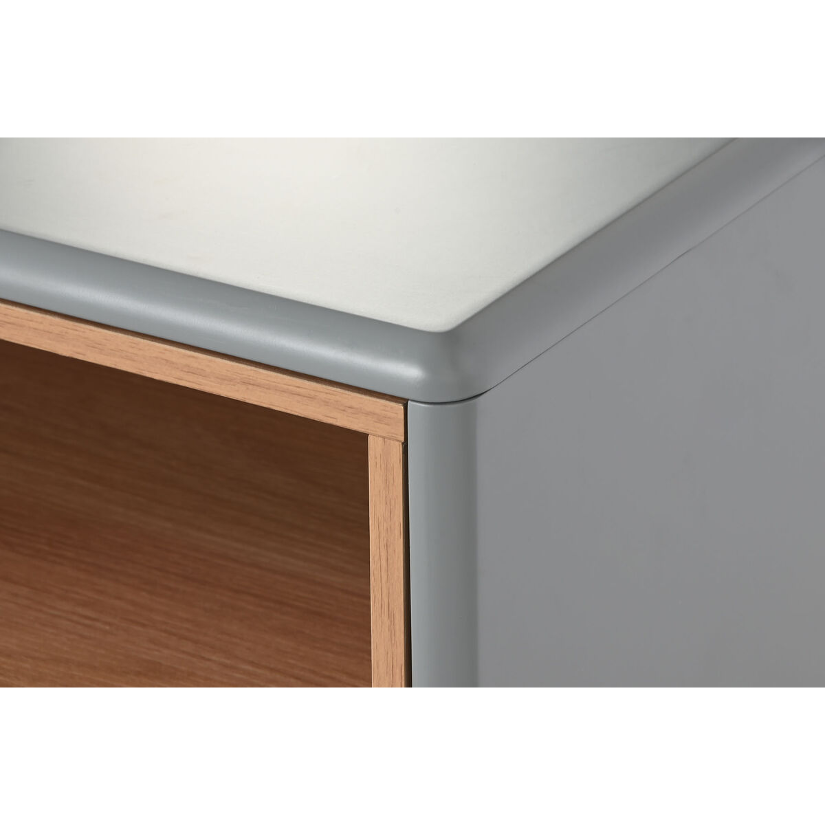 Nattduksbord Home ESPRIT Blå Grå Naturell Trä MDF 48 x 40 x 55 cm - 11