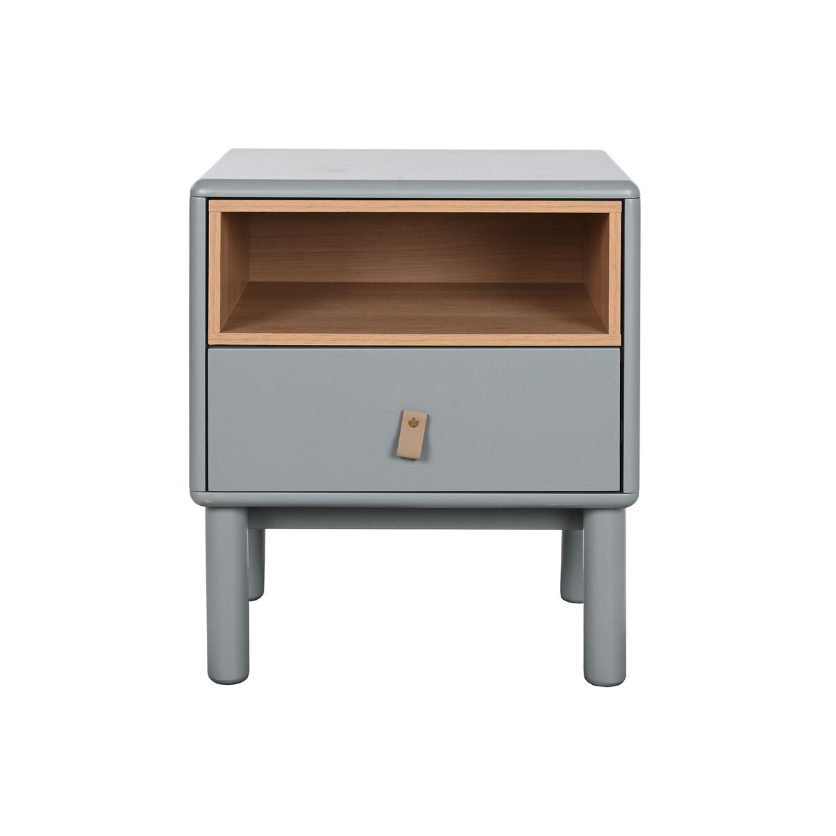 Nattduksbord Home ESPRIT Blå Grå Naturell Trä MDF 48 x 40 x 55 cm - 3