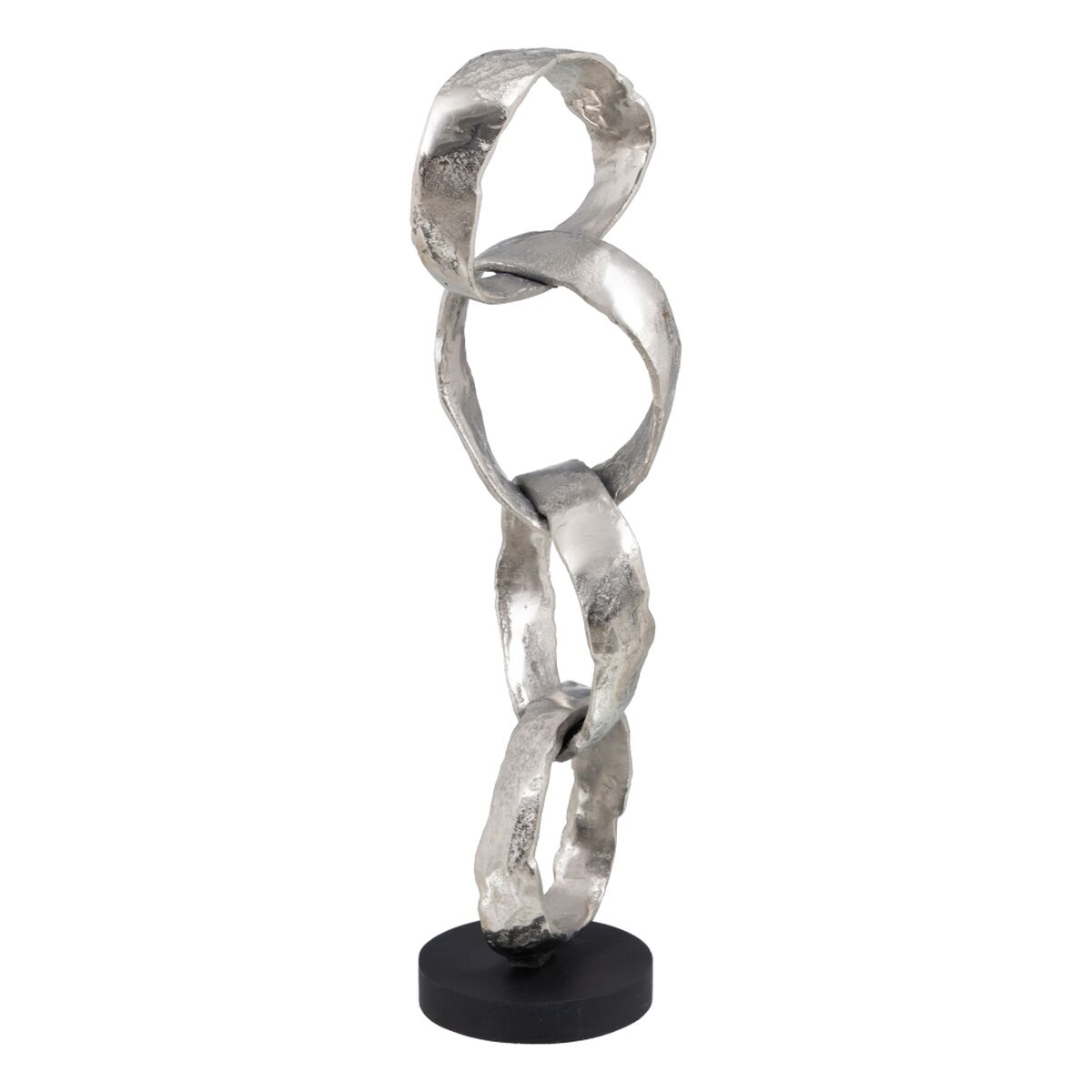 Prydnadsfigur 21 x 15 x 63 cm Svart Silver - 6