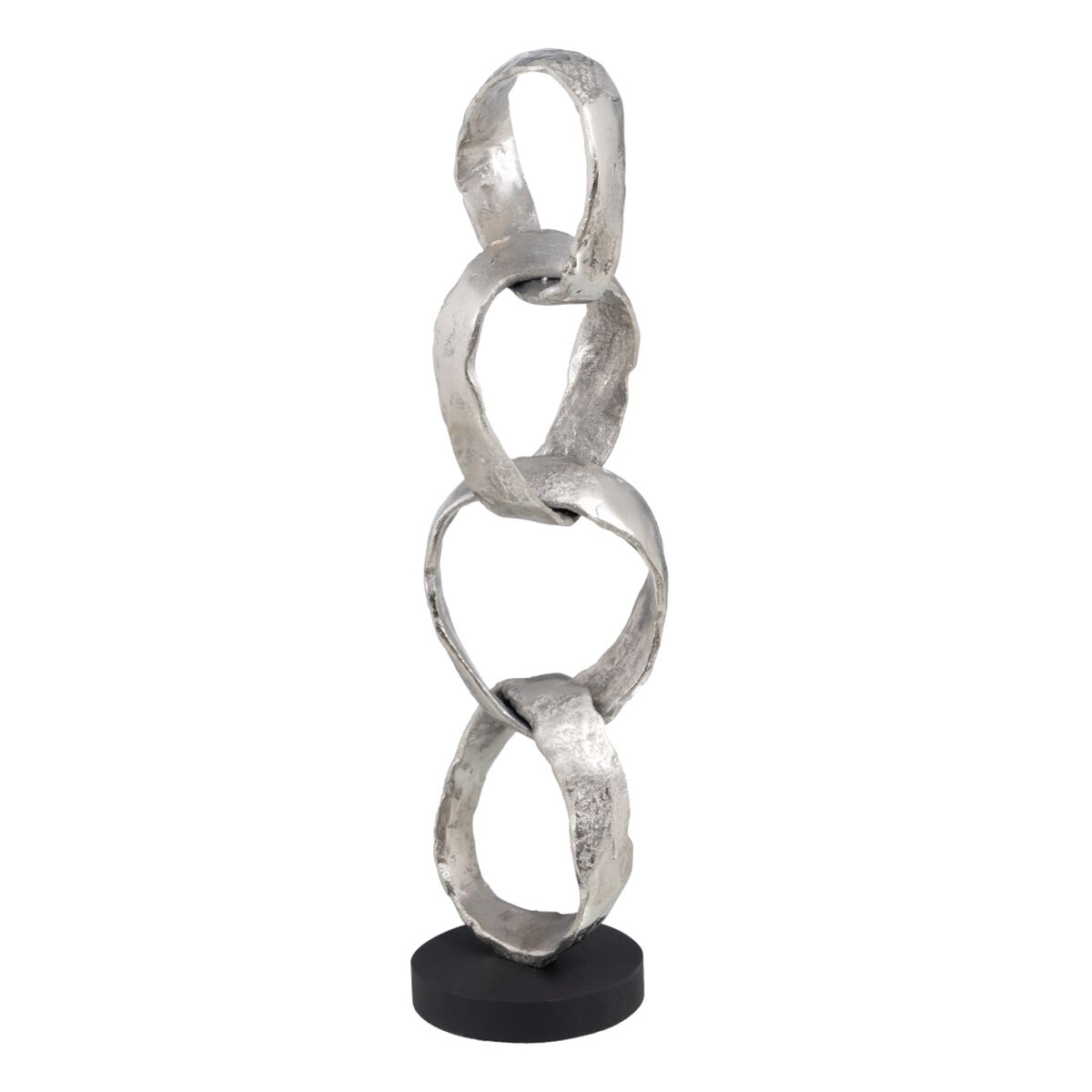 Prydnadsfigur 21 x 15 x 63 cm Svart Silver - 5