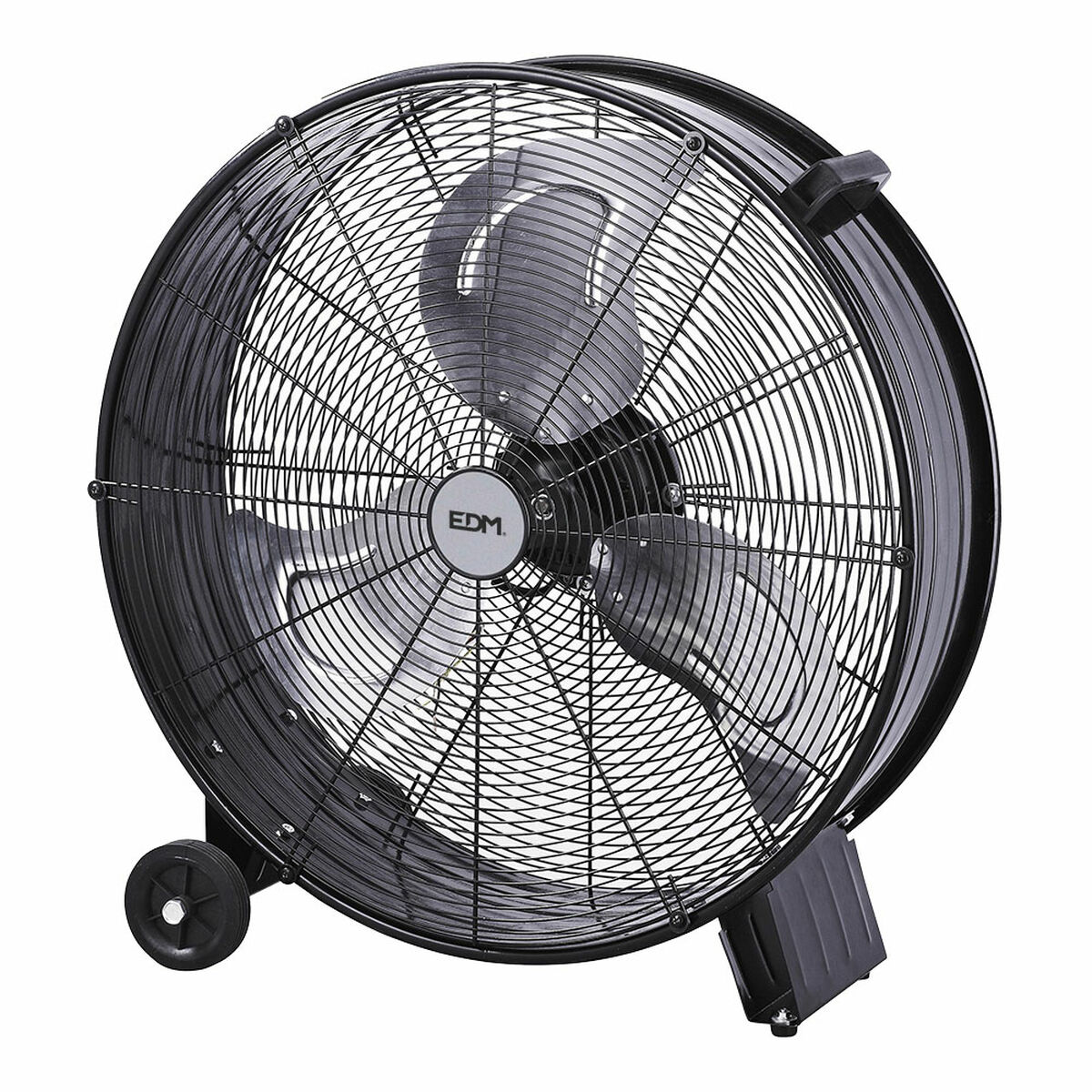 Golvfläkt EDM 33525 Svart 180 W Ø 60 cm industriell