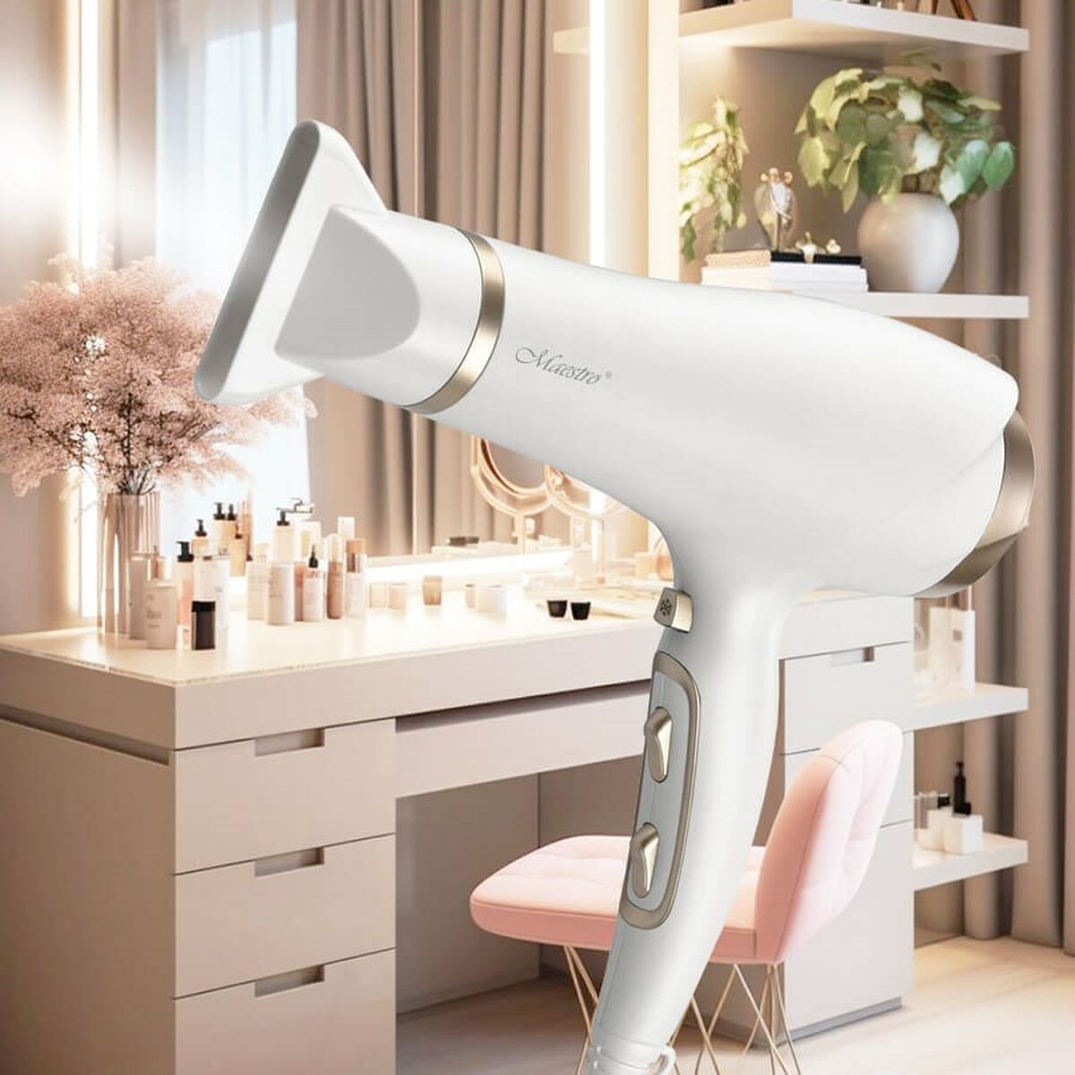 Hårtork Feel Maestro MR-214 Vit 2300 W - 2