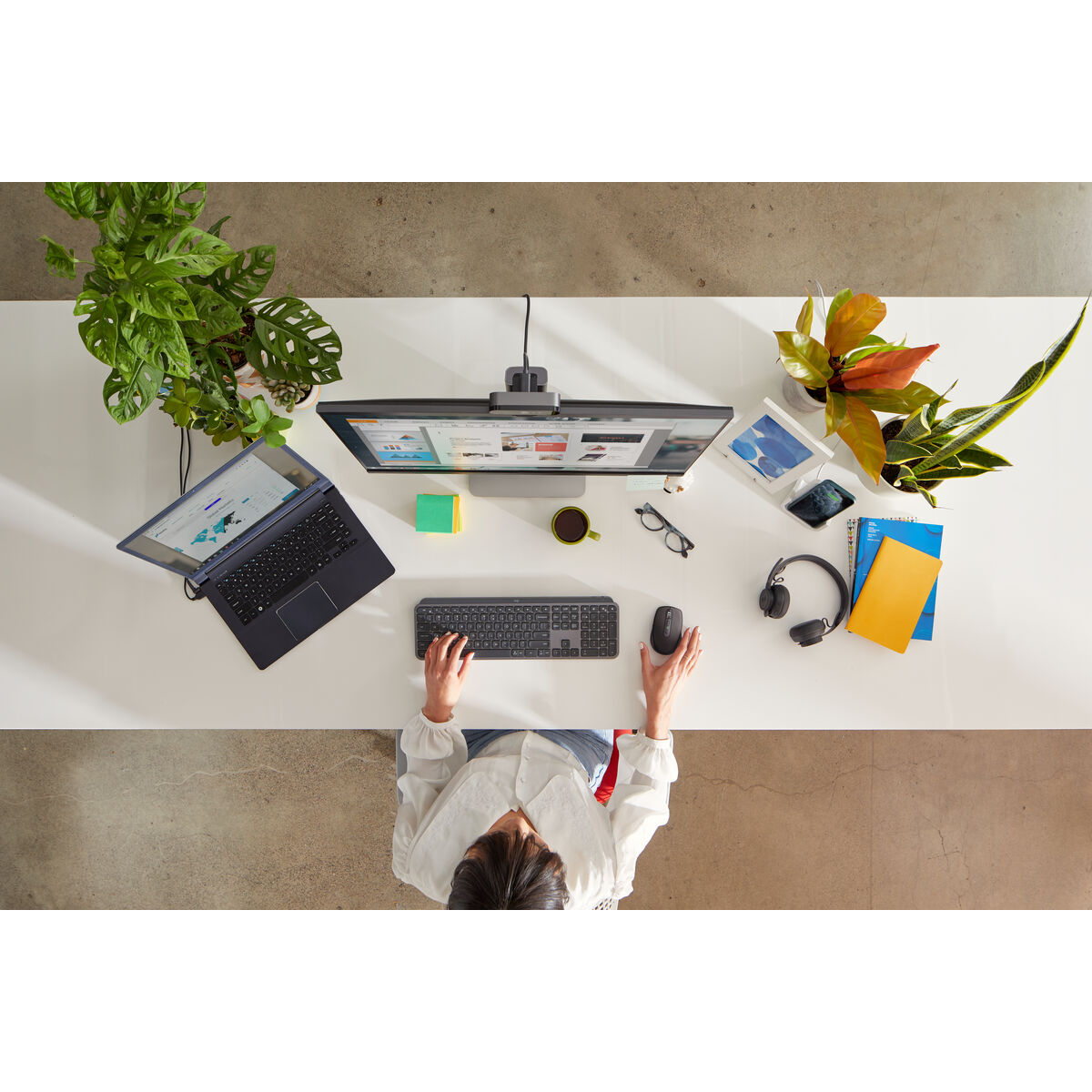 Tangentbord Logitech MX KEYS Grafit Qwerty Spanska - 4