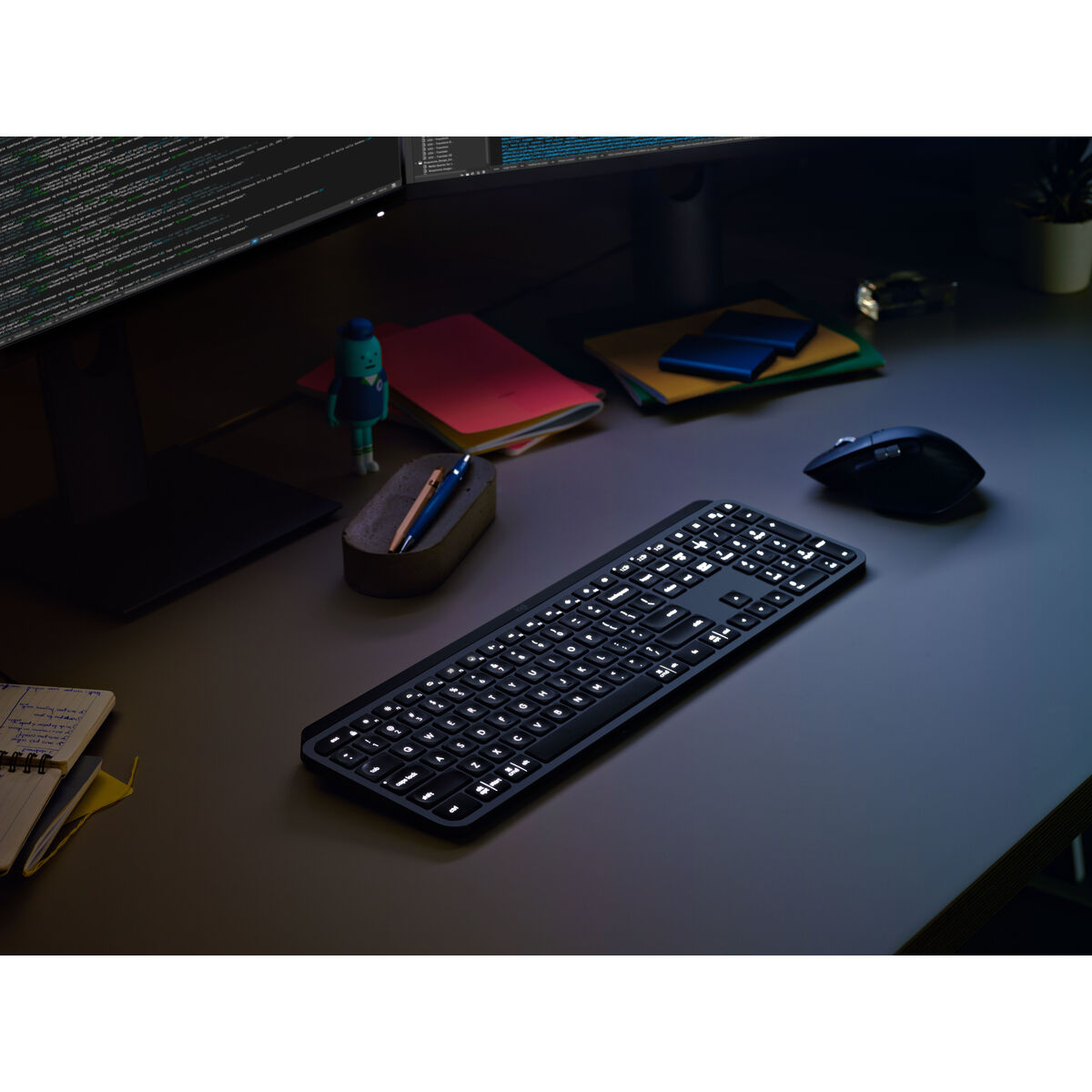 Tangentbord Logitech MX KEYS Grafit Qwerty Spanska - 5