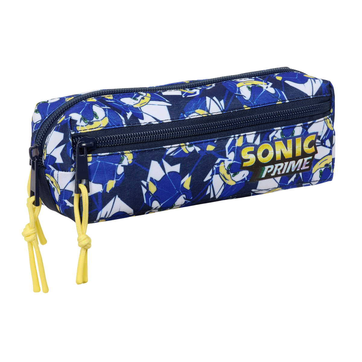 Tredubbel Carry-all Sonic City Blå 22 x 8,5 x 6 cm