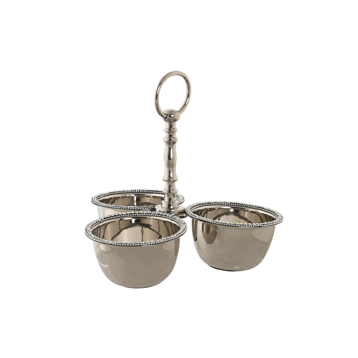 Bordsdekoration DKD Home Decor Silvrig Akryl Aluminium 24 x 24 x 18 cm