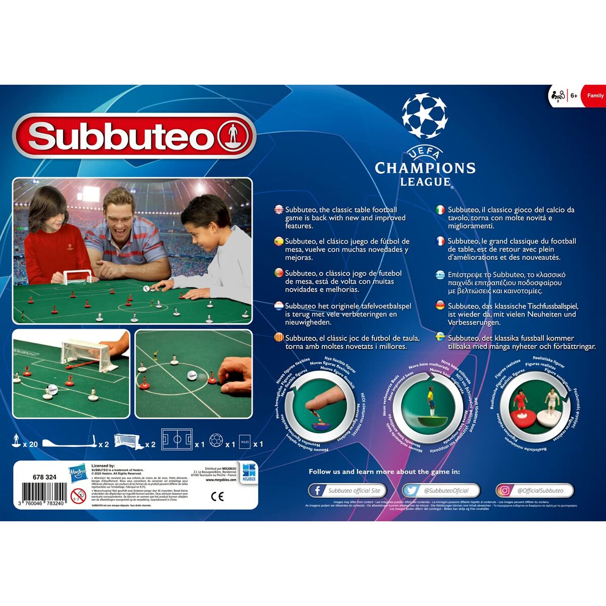 Sällskapsspel Megableu Subbuteo - Champions League Edition - 2