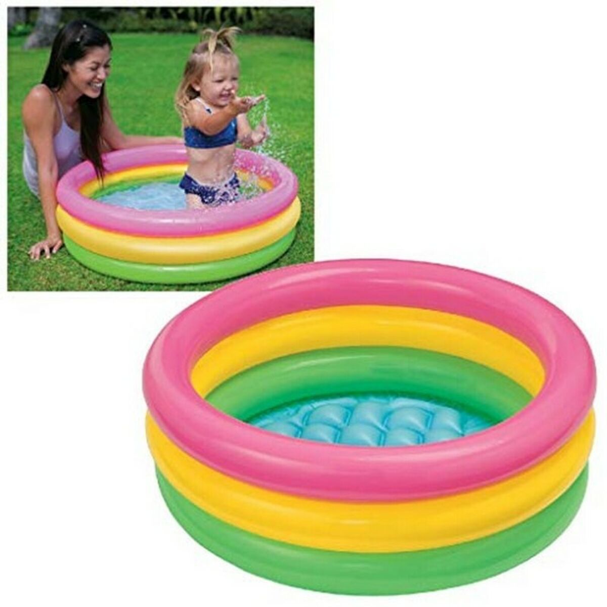Upplåsbar bassäng Intex 68 L (86 x 25 cm) - 9