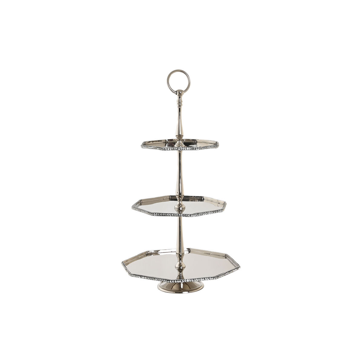 Bordsdekoration DKD Home Decor Silvrig Aluminium 28 x 28 x 47 cm