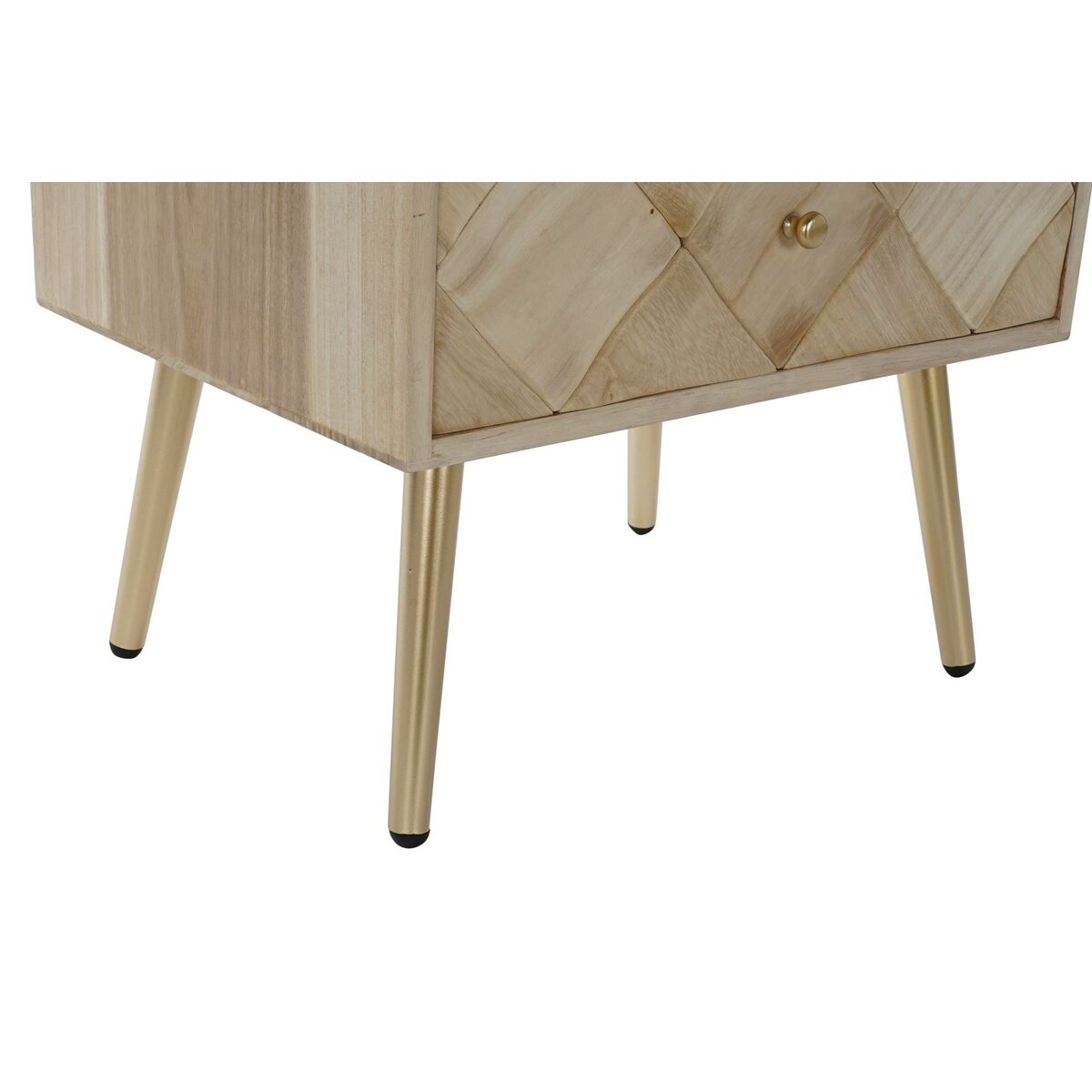 Byrå DKD Home Decor   Ljusbrun Metall Furu Paulowniaträ Naturell Modern 45 x 35 x 93 cm - 3
