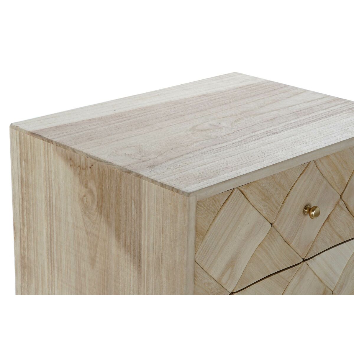 Byrå DKD Home Decor   Ljusbrun Metall Furu Paulowniaträ Naturell Modern 45 x 35 x 93 cm - 5