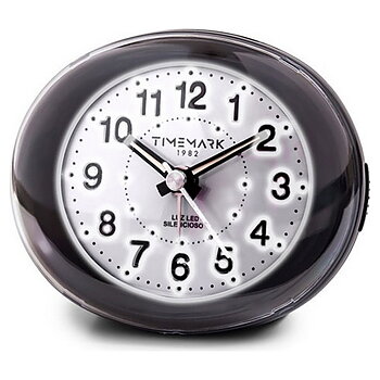 Analog Väckarklocka Timemark Svart LED Ljus Tyst Snooze Nattläge 9 x 9 x 5,5 cm (9 x 9 x 5,5 cm)