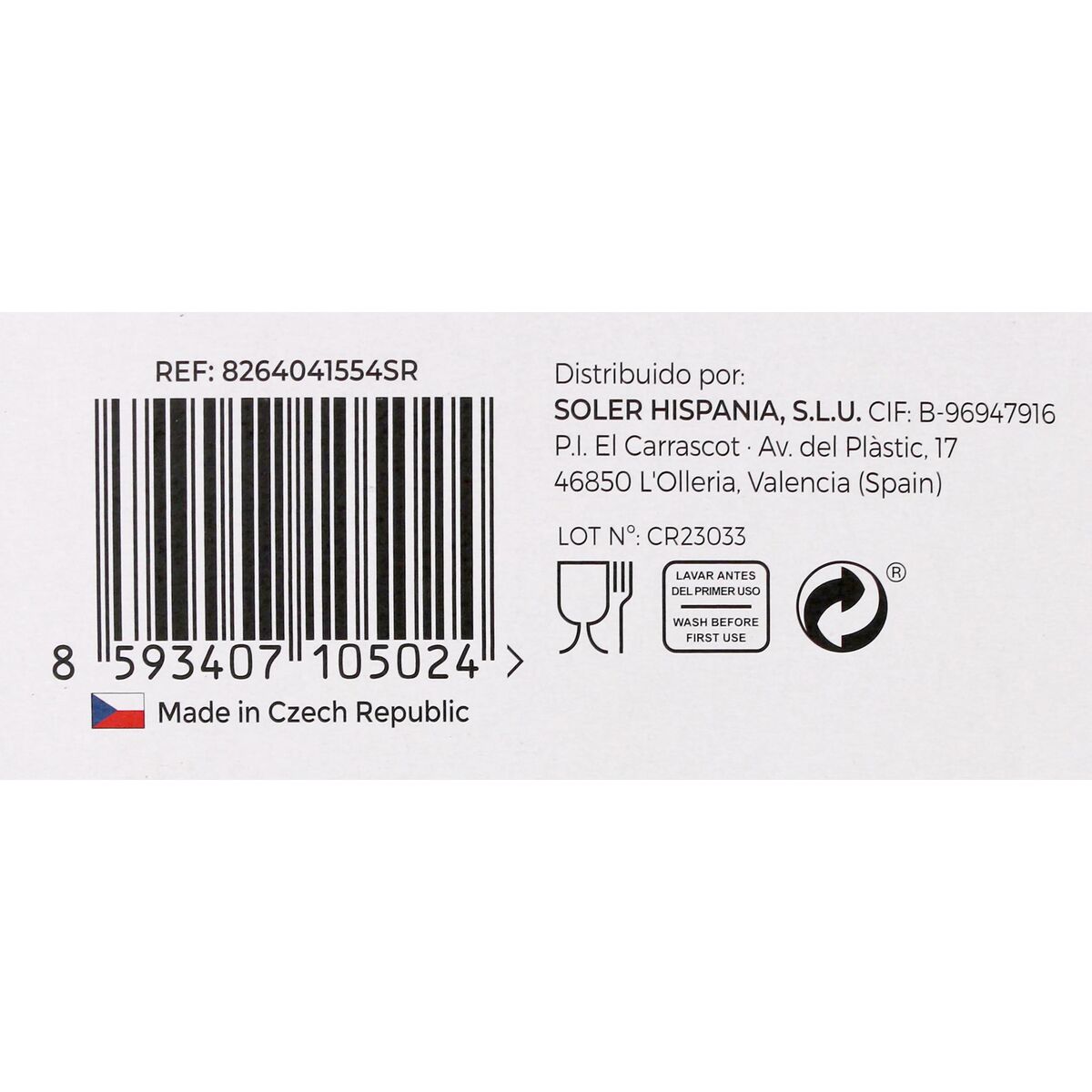 Set med vinglas Crystalex Lara Glas 540 ml Vin 6 Delar (6 antal) (4 antal) - 7