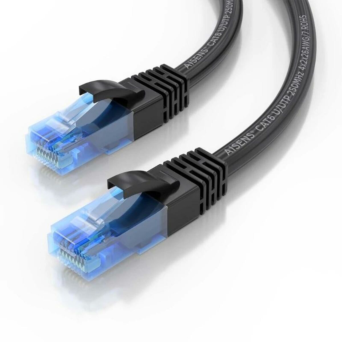Nätkabel UTP Styv Kategori 6 Aisens A135-0850 Svart 10 m - 3