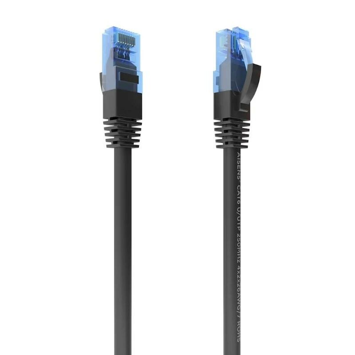 Nätkabel UTP Styv Kategori 6 Aisens A135-0850 Svart 10 m - 2