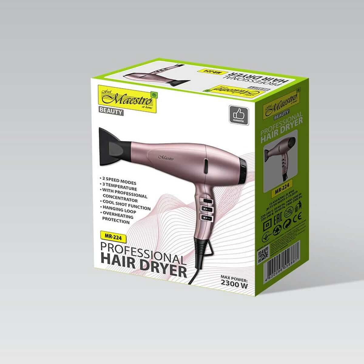 Hårtork Feel Maestro MR-224 Svart 2300 W - 3